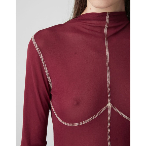 ATOIR X LARA WORTHINGTON 002 Top (Maroon) NWT sie M - Picture 5 of 5